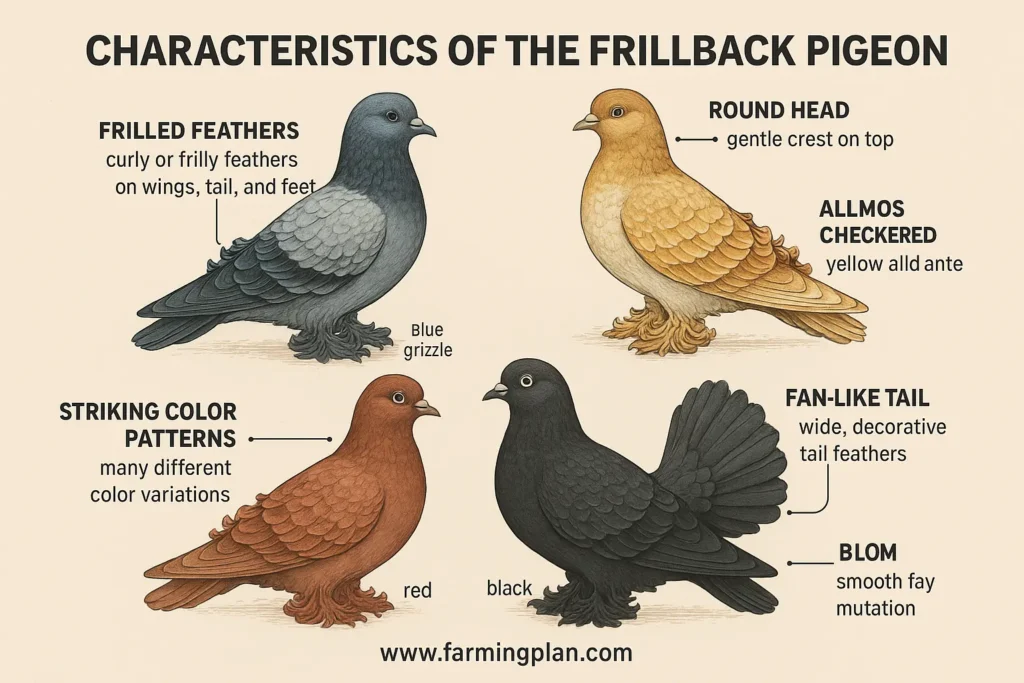 Characteristics of the Frillback Pigeon