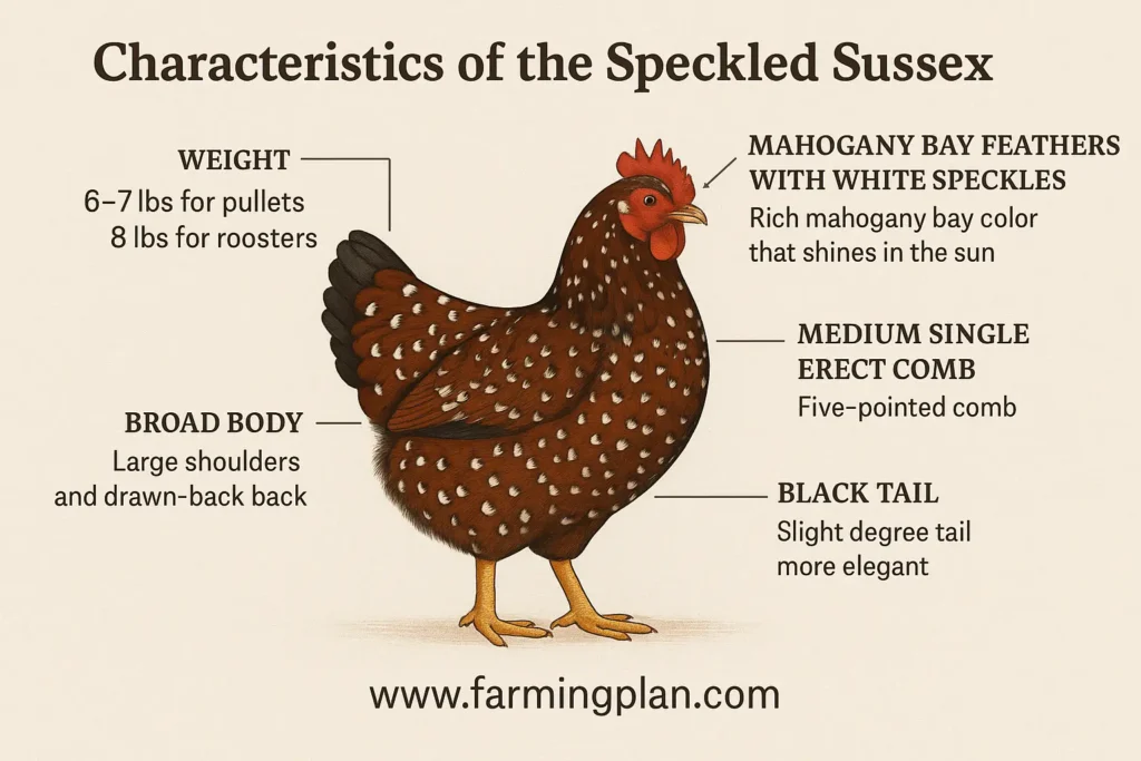 Characteristics of the Speckled Sussex