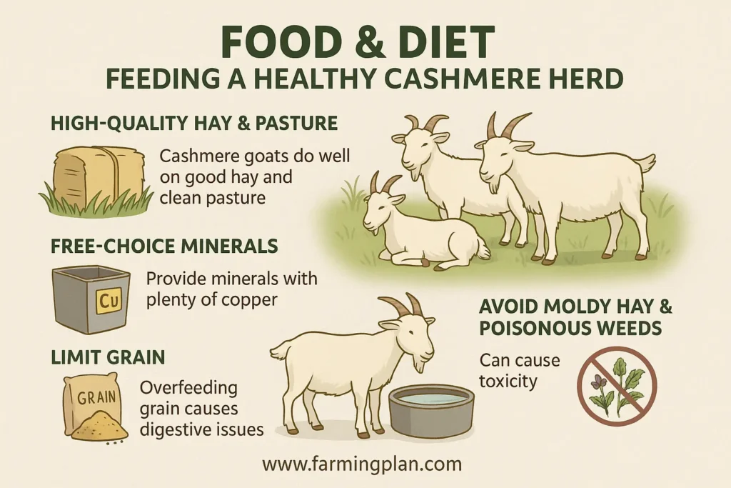 Food & Diet Feeding a Healthy Cashmere Herd