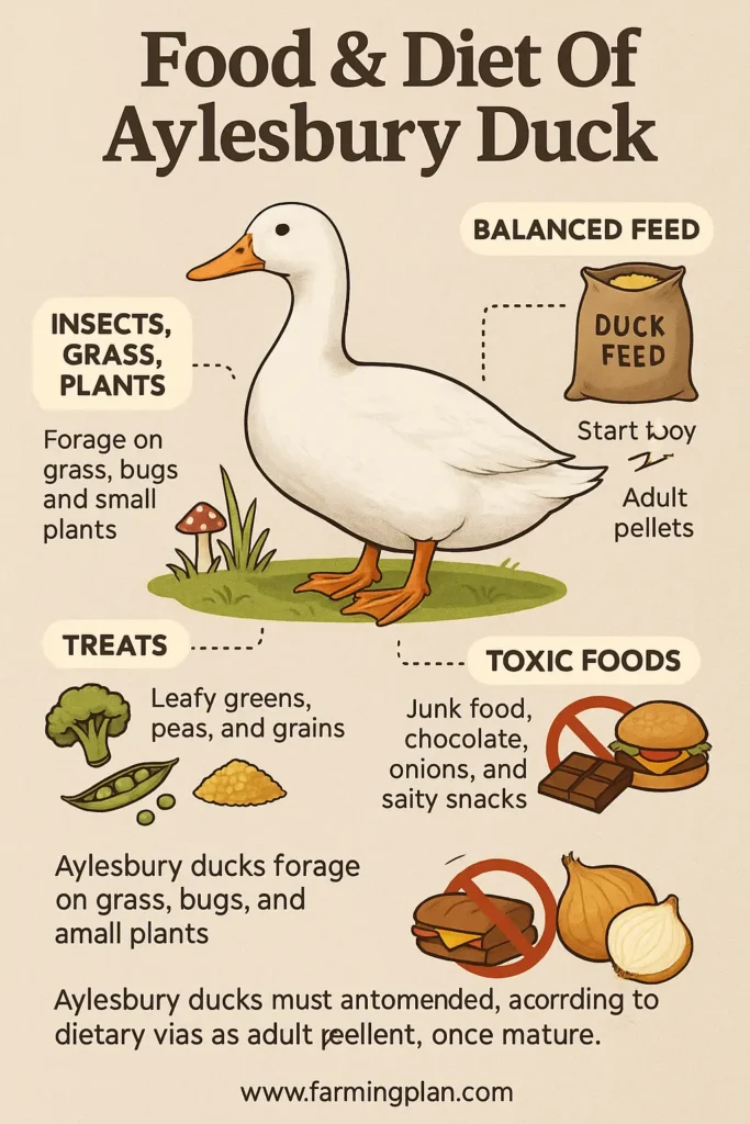 Food & Diet Of Aylesbury Duck