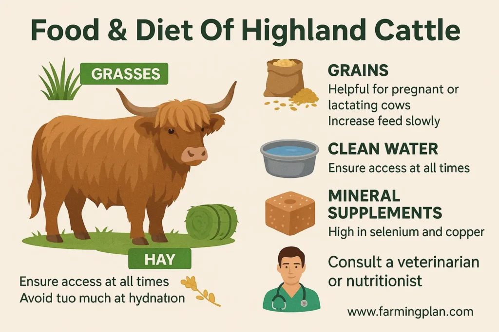 Food & Diet Of Highland Cattle