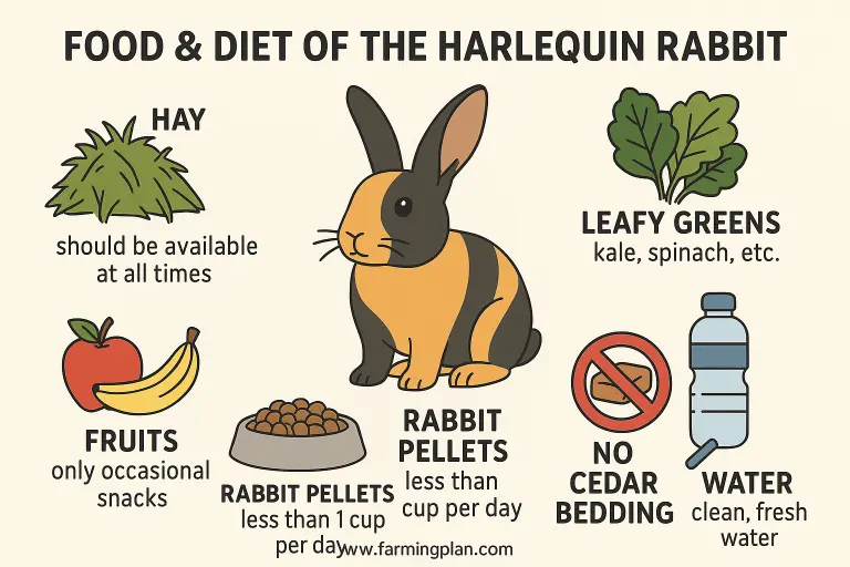 Food & Diet of the Harlequin Rabbit