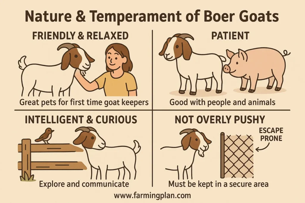 Nature & Temperament of Boer Goats