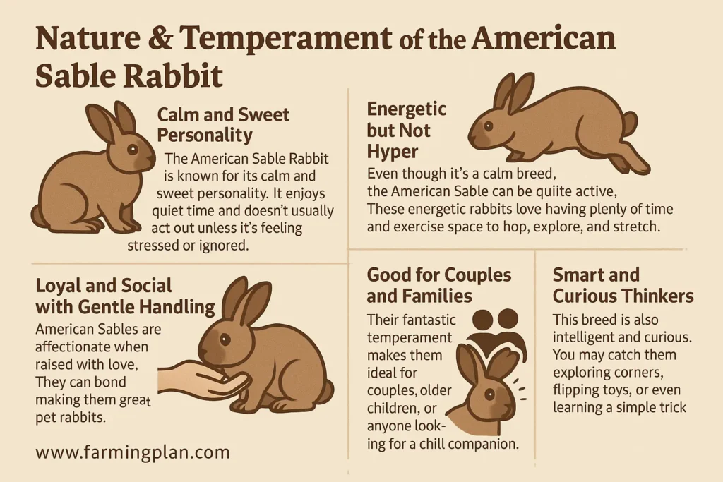 Nature & Temperament of the American Sable Rabbit