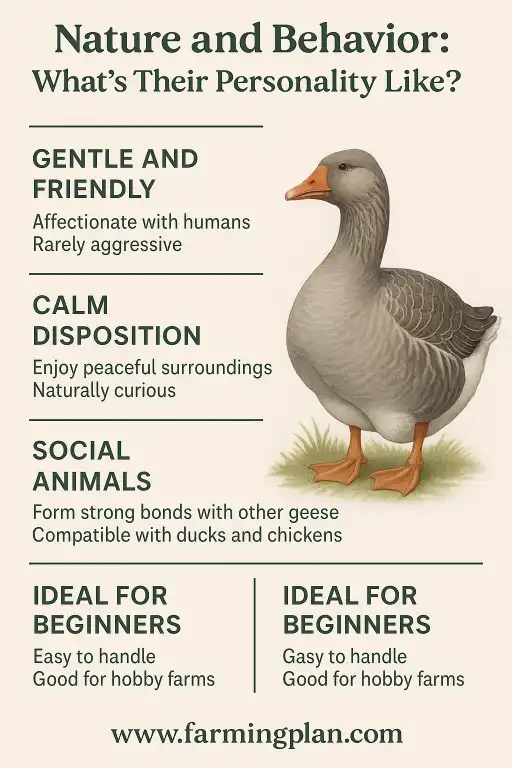Nature and Behavior of Toulouse Goose