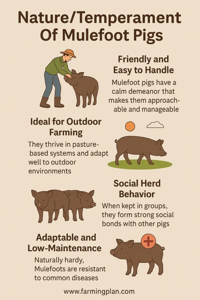 Nature & Temperament Of Mulefoot Pigs