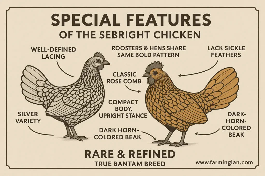 Special Features of the Sebright chicken