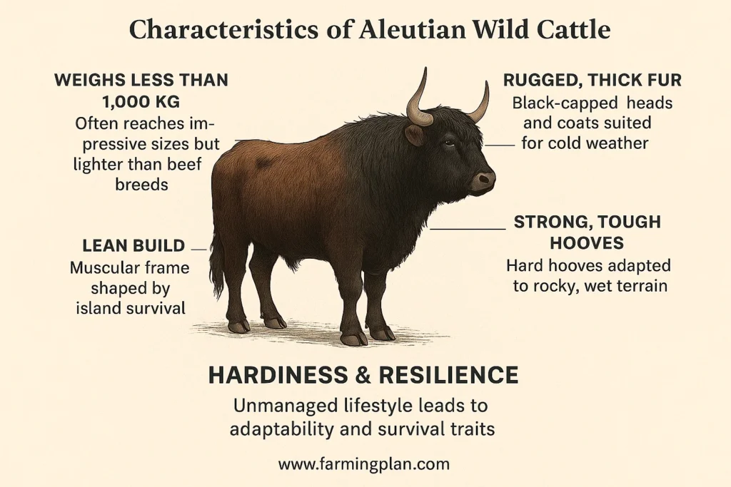 characteristics of aleutian wild cattle 