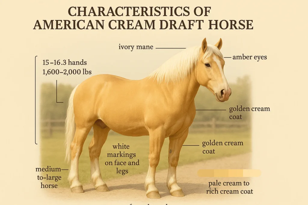 characteristics of american cream draft horse