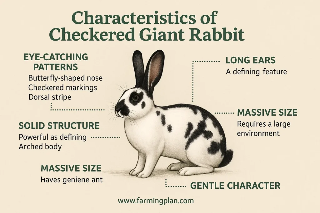 characteristics of checkered giant rabbit