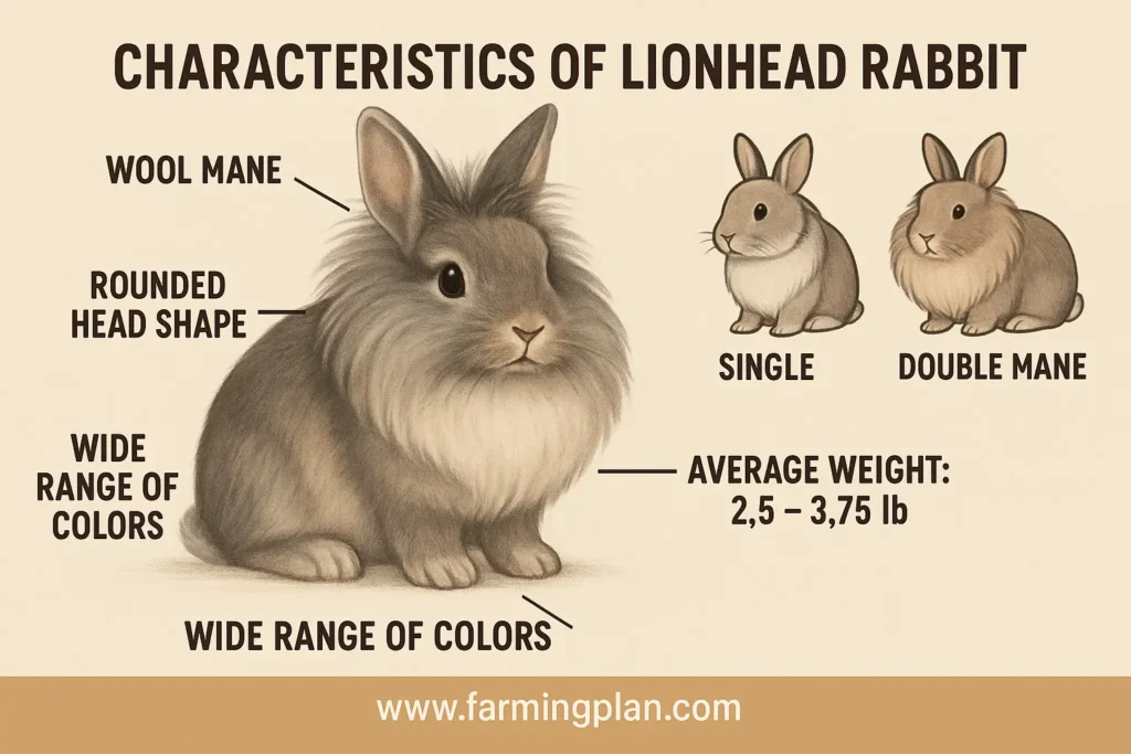 characteristics of lionhead rabbit