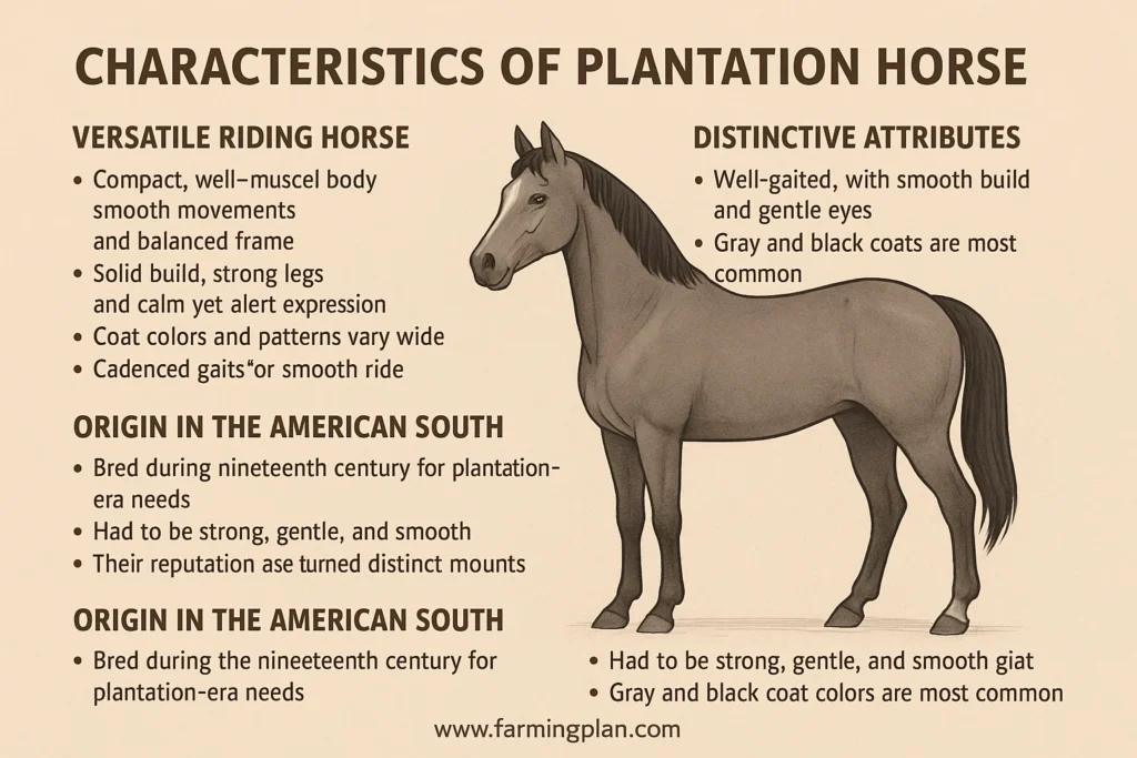 characteristics of plantation horse
