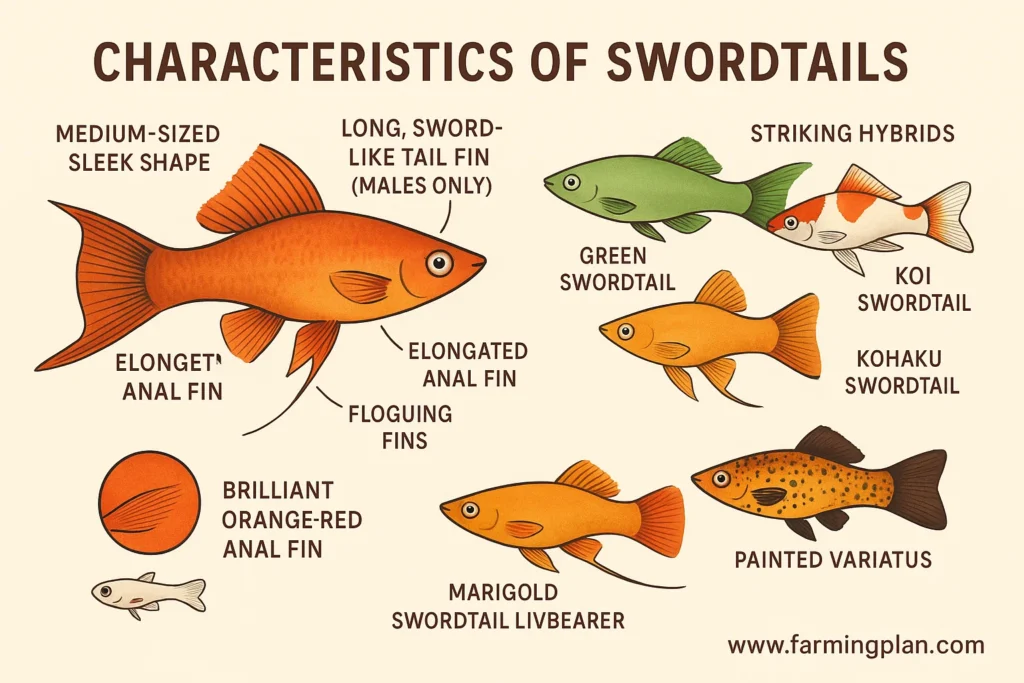 characteristics of swordtails