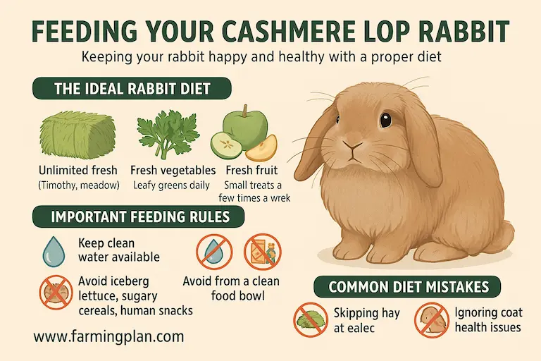 food and diet of cashmere lop rabbit
