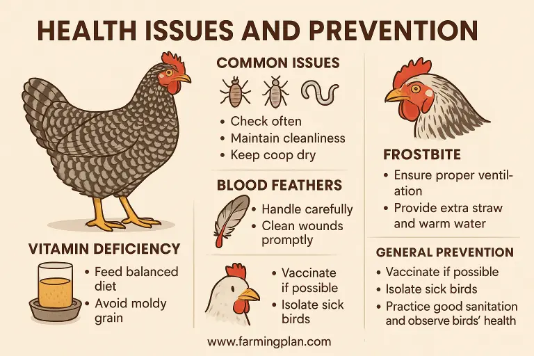 health issues and prevention of california gray chicken