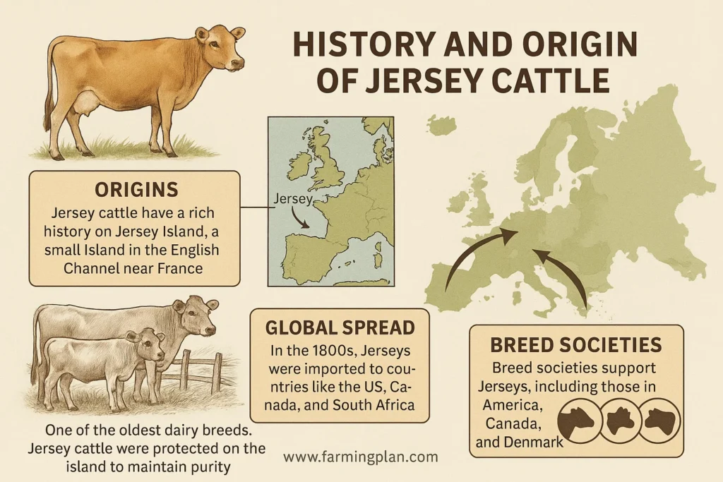 history and origin of jersey cattle