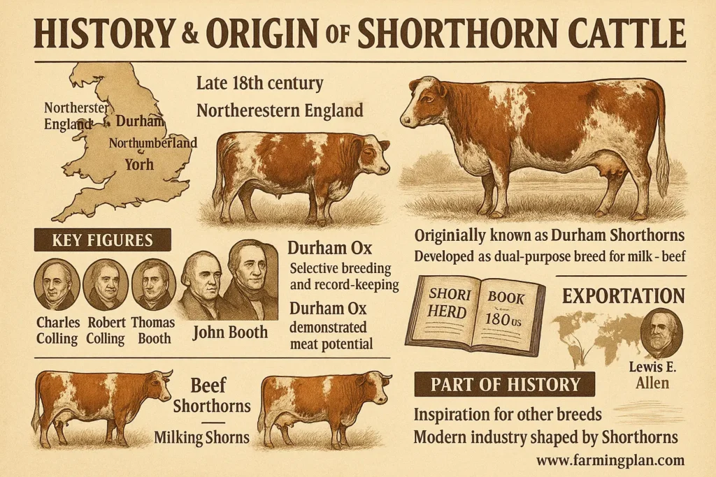 history and origin of shorthorn cattle