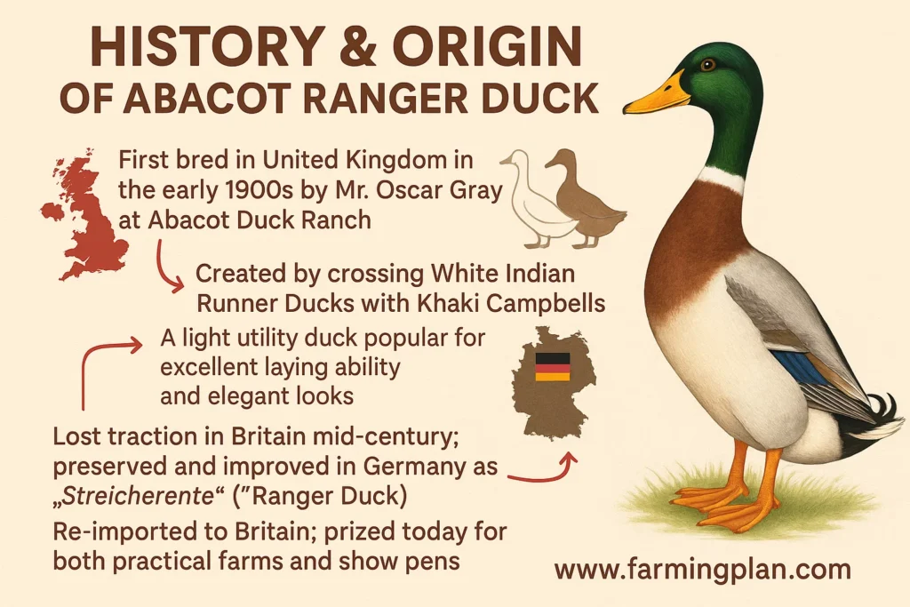 history & origin of abacot ranger duck