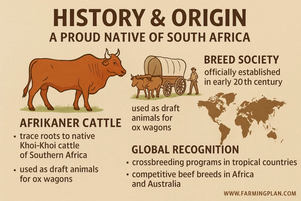 history & origin of afrikaner cattle