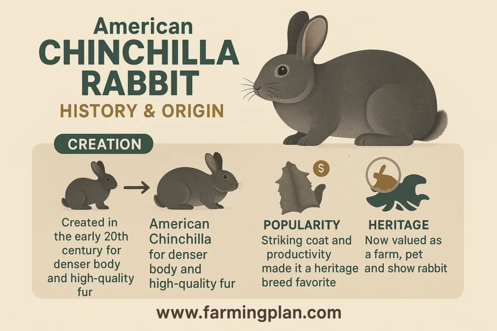 history & origin of american chinchilla rabbit