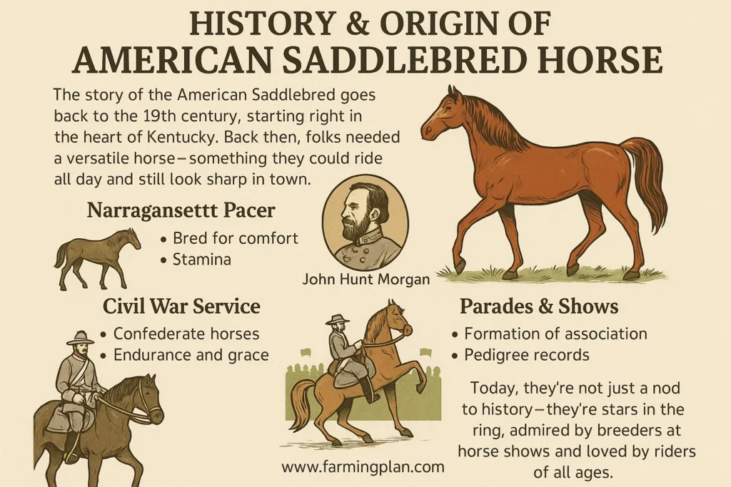 history & origin of american saddlebred horse
