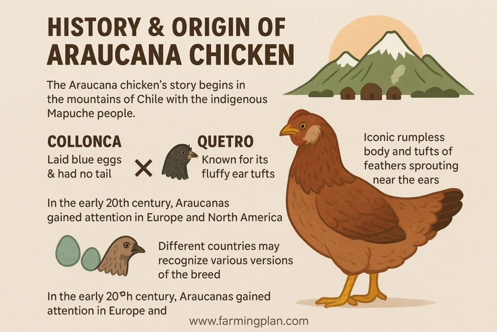 history & origin of araucana chicken