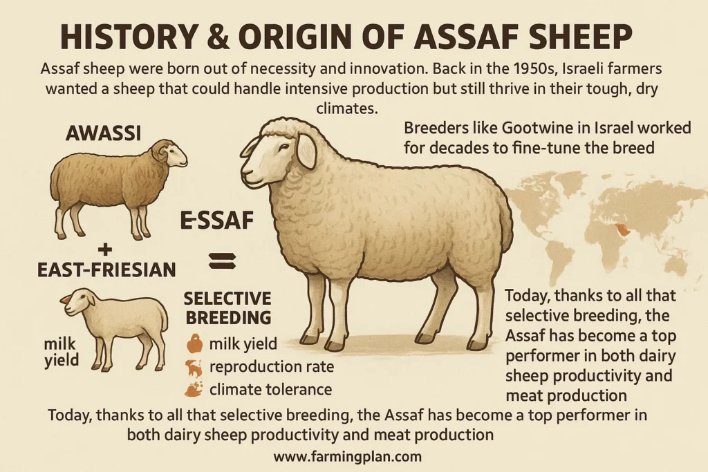 history & origin of assaf sheep