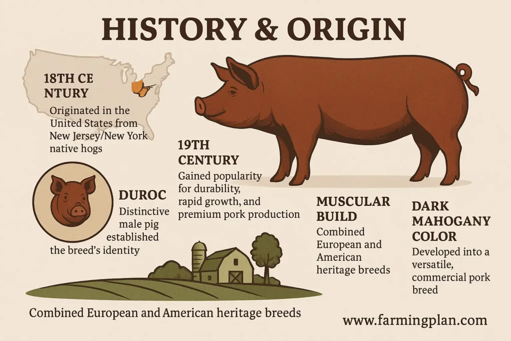 history & origin of duroc pig