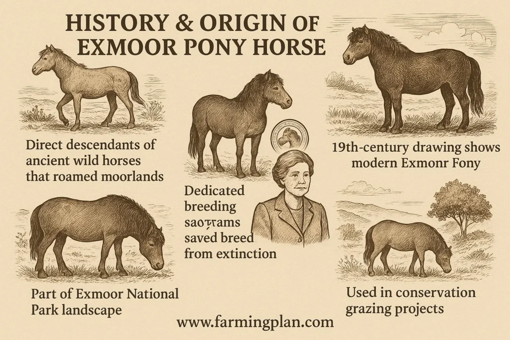 history & origin of exmoor pony horse