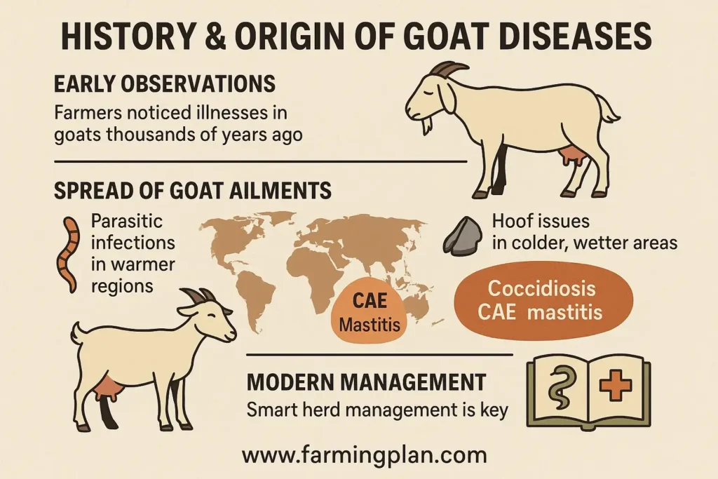 history & origin of goat diseases