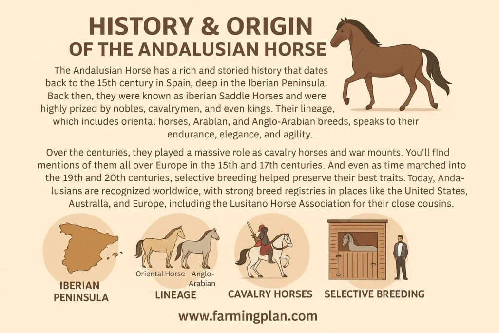 history & origin of the andalusian horse