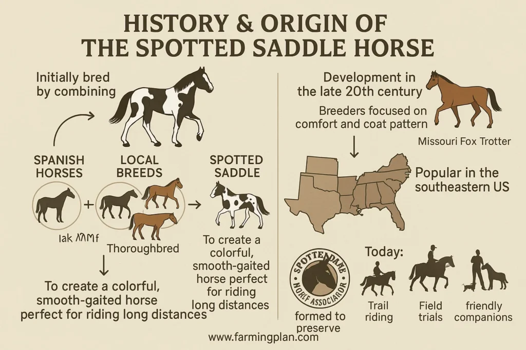 history & origin of the spotted saddle horse