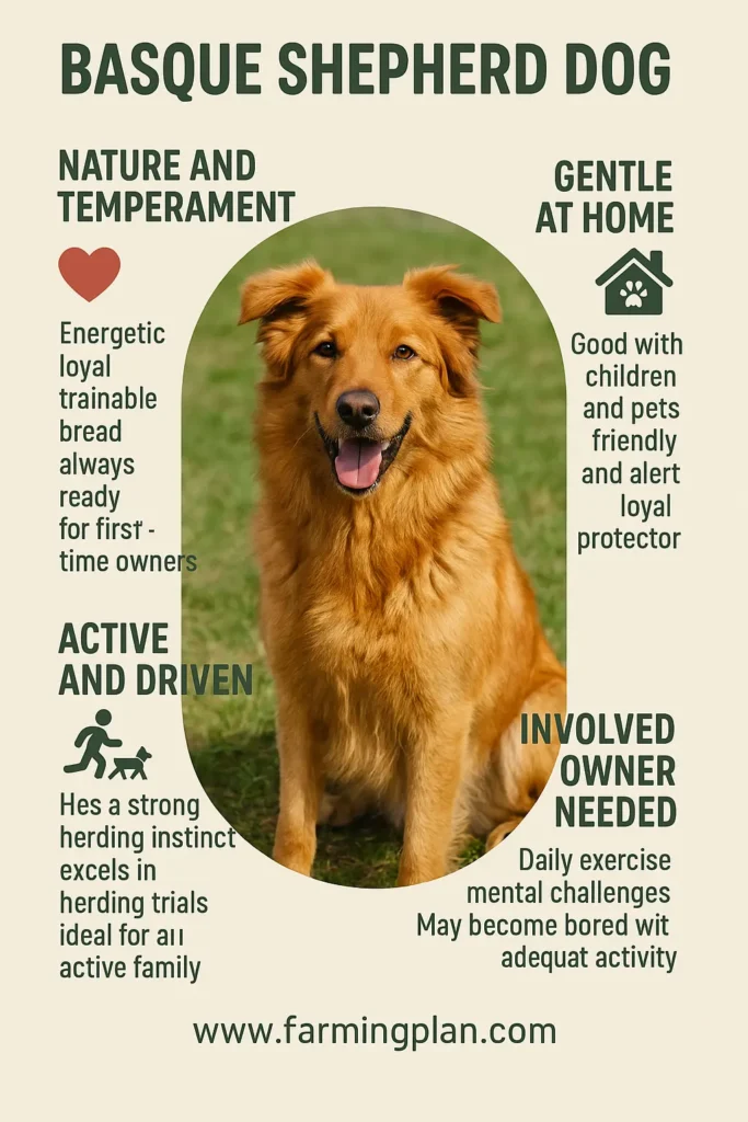 nature and temperament of basque shepherd dog