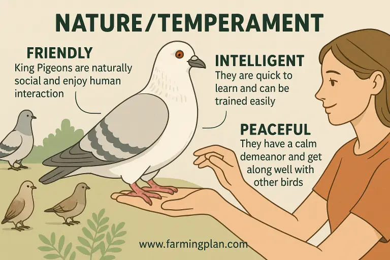 nature_temperament of king pigeon