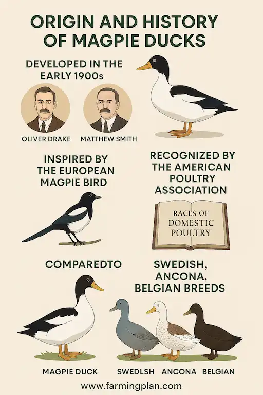 origin and history of magpie ducks