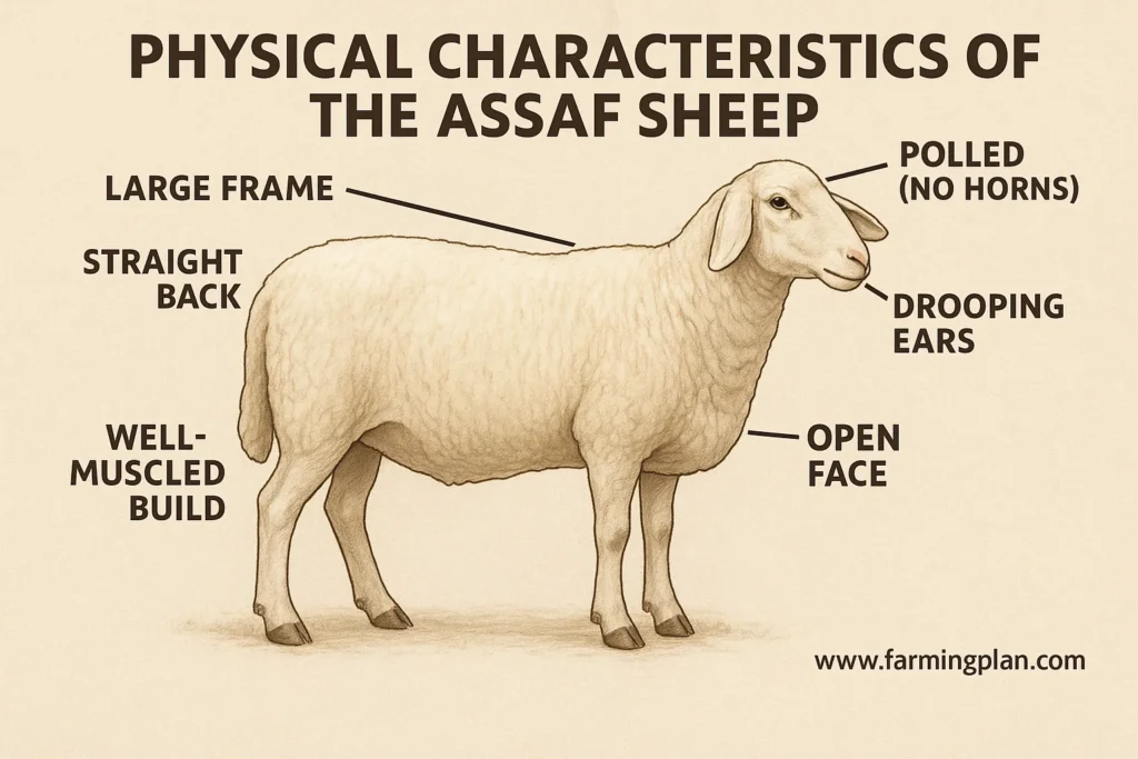 physical characteristics of the assaf sheep