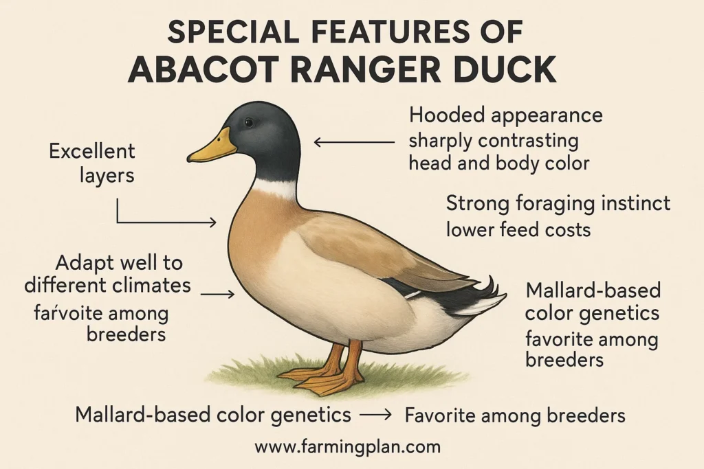 special features of abacot ranger duck
