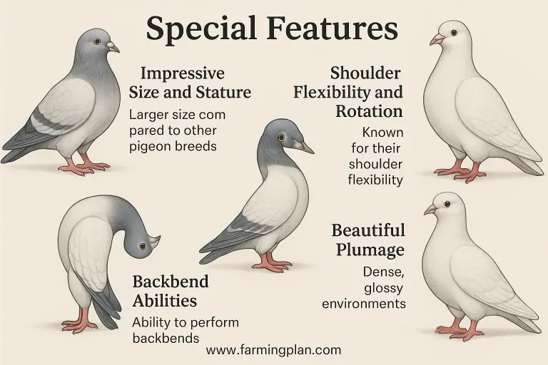 special features of king pigeon
