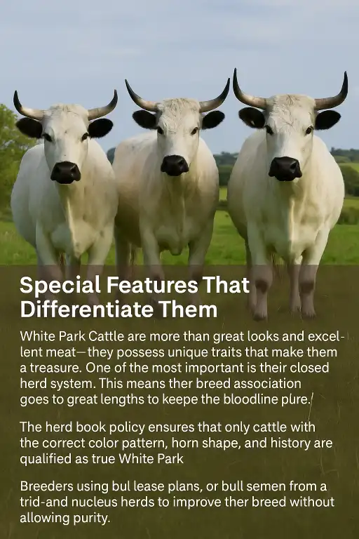Special Features of White Park Cattle