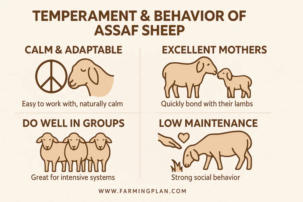 temperament & behavior of assaf sheep