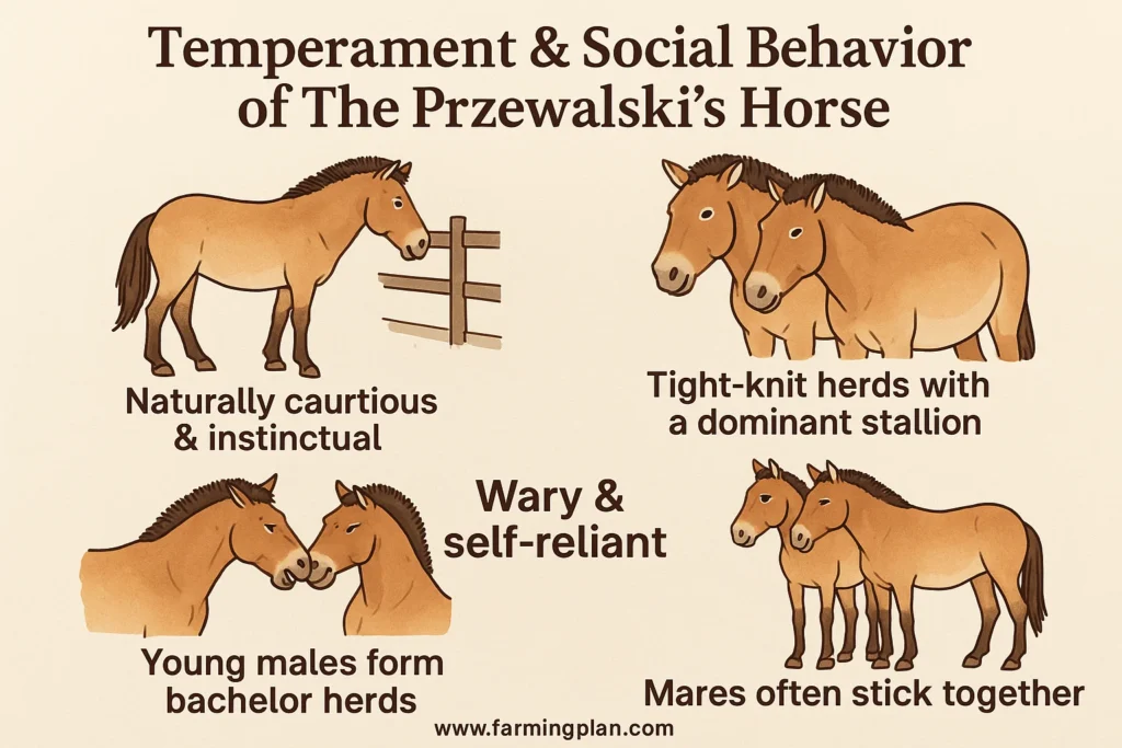 temperament & social behavior of the przewalski's horse